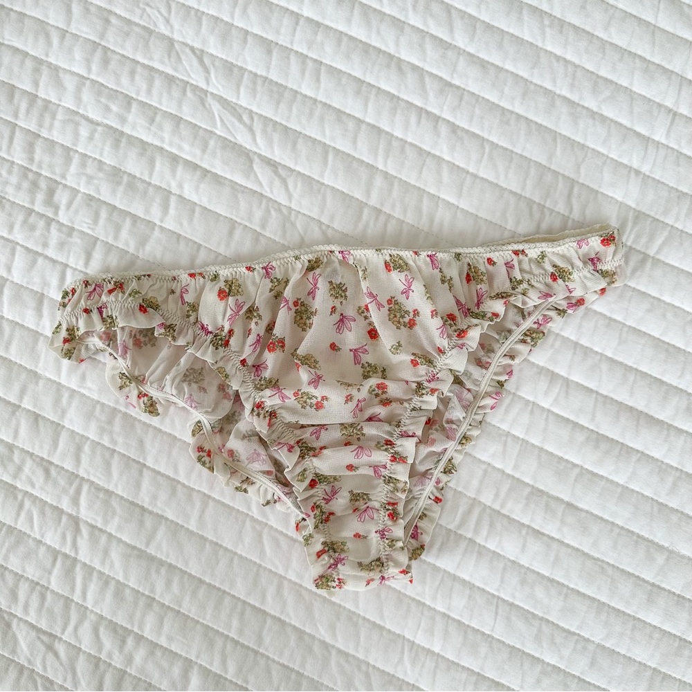 🌷 FREE PEOPLE 🌷 At Home Printed Mesh Undies MEDIUM